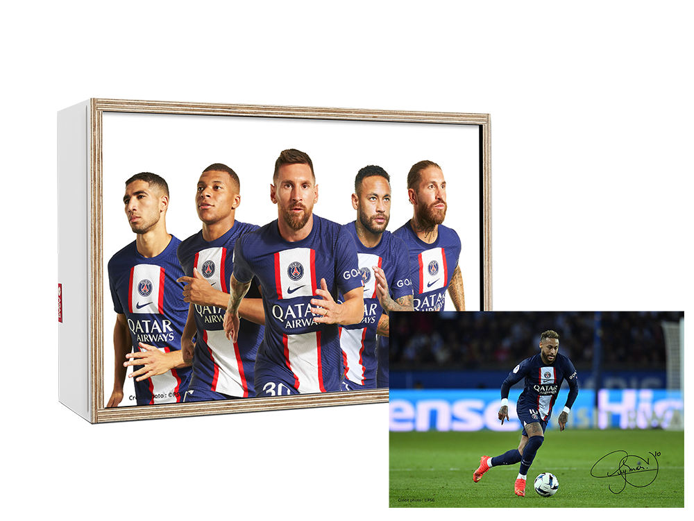 Pack PARIS SAINT-GERMAIN x Dada 20x30 blanc Equipe + Neymar