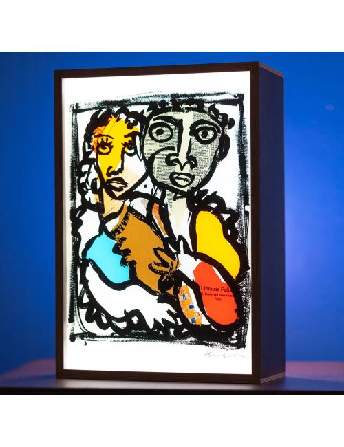 Box lumineuse\n\r« Le couple »\n\rGuédon x Dada